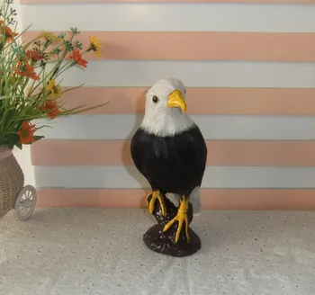 

Simulation eagle toy polyethylene&furs eagle model gift about 21x12cm y0075