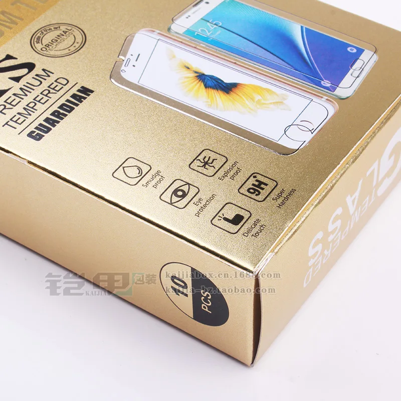 new style For Glass screen protector packaging box for iphone5 6 7 for