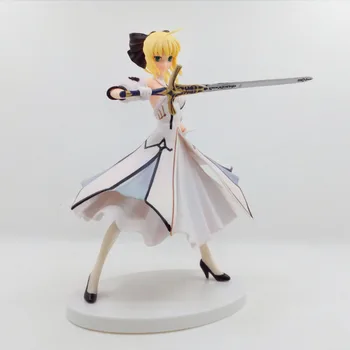 

Japan Anime Fate/stay Night SQ Grand Order Ruler Saber Lily Action figure with sword PVC 18cm model collection girl doll