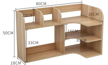 

80*50cm Multipurpose Household bookcase Desk commodity shelf Desk bookshelf Portable Storage Rack