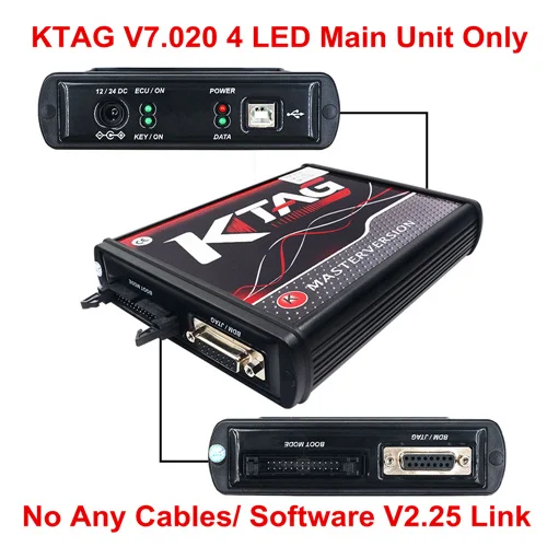 KESS V2 V5.017 K-TAG V7.020 Master EU ECU Программатор V2.47 KESS 5,017 K TAG V2.25 OBDII ECU чип тюнинговый инструмент онлайн работа - Цвет: Ktag 4 LED Main Unit