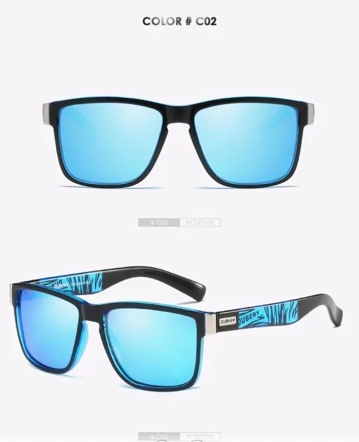Бренд dubery, дизайнерские поляризационные солнцезащитные очки, мужские очки для вождения, Мужские Винтажные Солнцезащитные очки, летние зеркальные очки Spuare UV400 Oculos - Цвет линз: 2No box