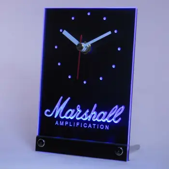 

tnc0437 Marshall Guitars Bass Amplifier Table Desk 3D LED Clock