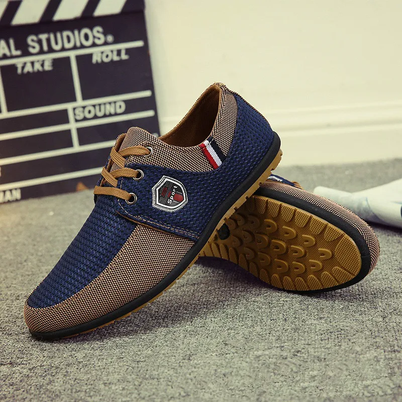 

Sycatree Big Size 39-45 Men Casual Shoes Spring Autumn Fashion Ferrary Men Canvas Shoes Hot Sale Men Flats Lace Up Male Footwear