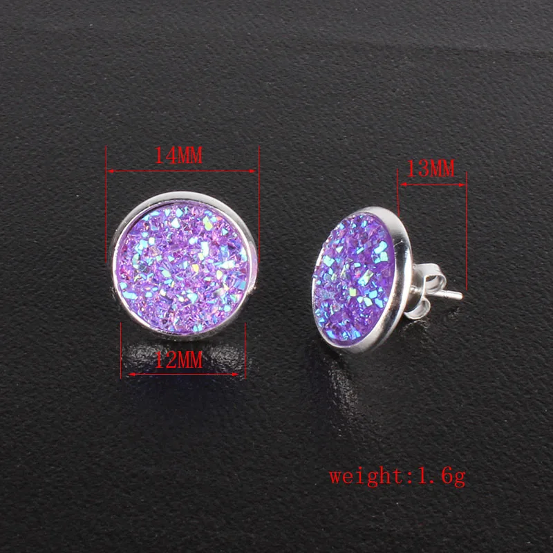 10 colors Fashion Shiny Austrian Crystal Rhinestone Brincos Ear Studs Earrings for Women Girl Female rhinestone earrings