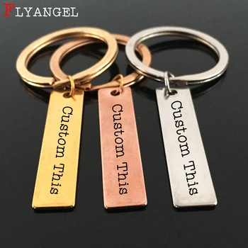 

Custom Couples Metal Keyring Engraved Name, Date, Sentence, Words, Printed Text For Men Women Boyfriend Mother Dad Gift Keychain