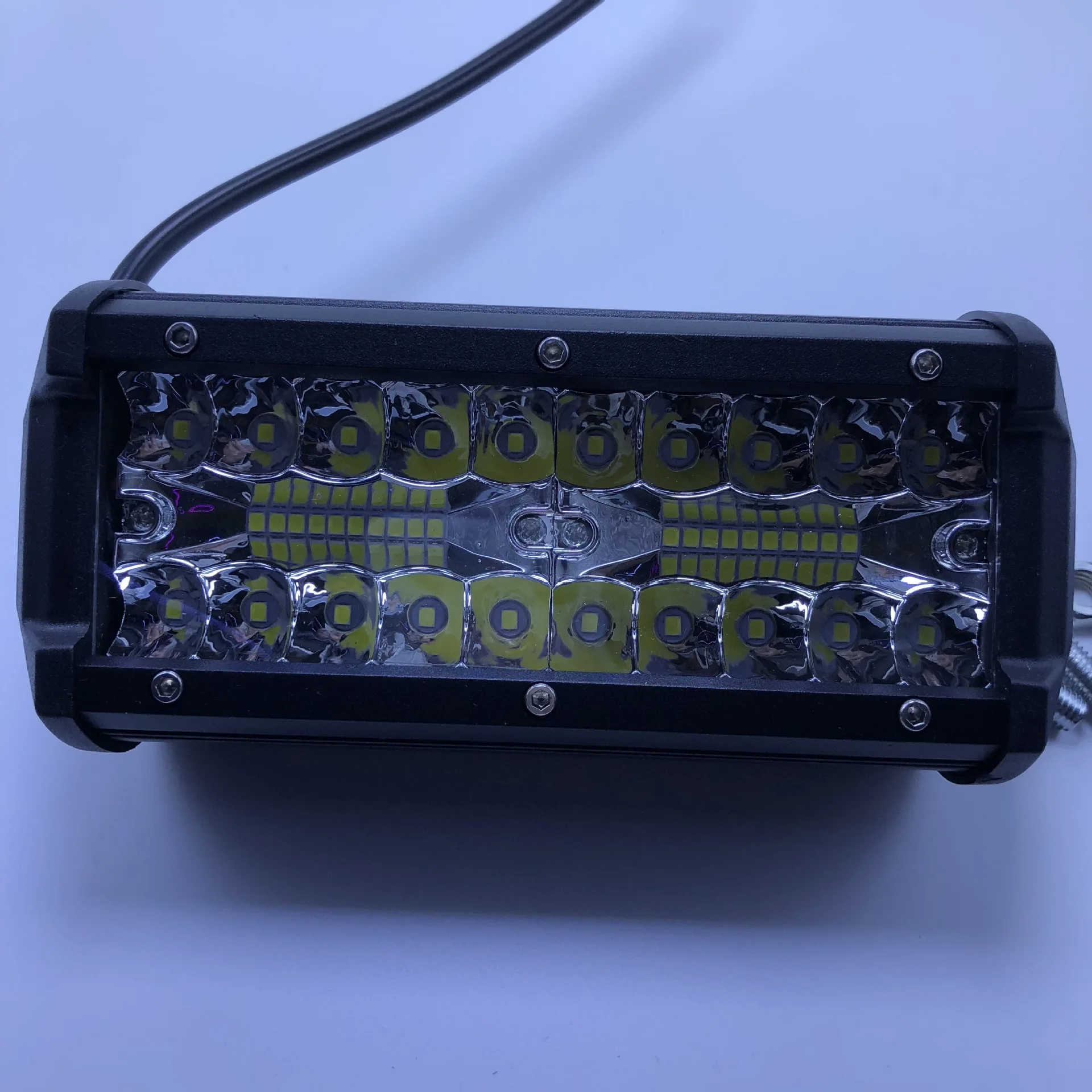 

120W Super Bright 6000K LED Light Bar, 12V 6.5Inches Black Straight LED Light Bar for Car Offroad Truck