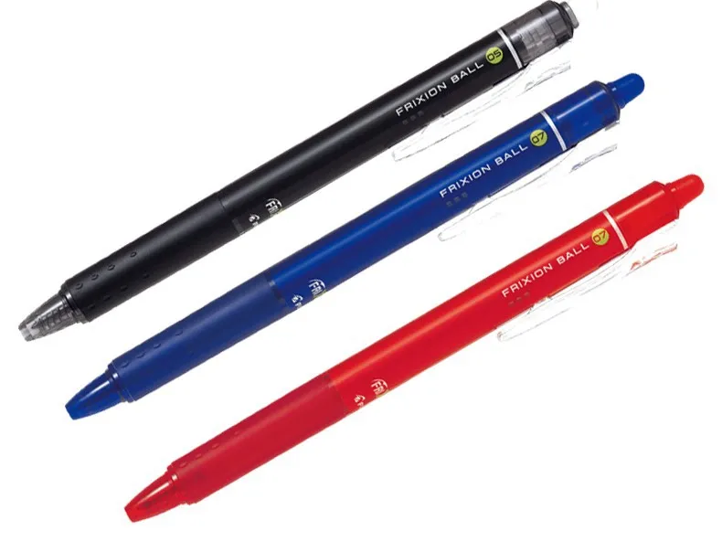 

3X PILOT RETRACTABLE FRTXION ERASABLE 0.7 OR 0.5 Frixion Ball Knock Clicker Pilot LFBK 3 colors to choose Free Shipping