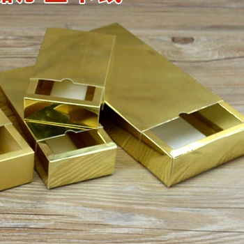 

inner size17*12*5.2cm Golden Drawer kraft paper gift box/ food biscuit cooky paper boxes/toy paper box 100piece\lot