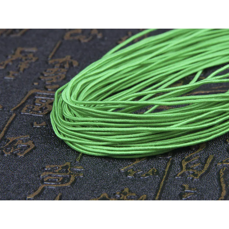 15 м 1,2 мм прочная эластичная нить цветная эластичная веревка для браслета круглый шнур для бисероплетения ювелирный браслет Diy фурнитура поставщик - Цвет: Green