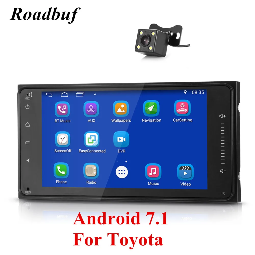 

Universal 2 Din Car Radio 7-inch HD Car Multimedia Player Android 7.1 Bluetooth 4.0 for TOYOTA With Wifi GPS Navigation