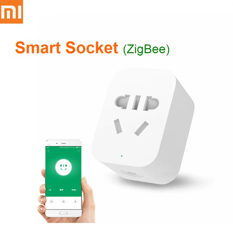 

Original Xiaomi Mijia ZigBee Smart Socket WiFi APP Wireless Control Switches Timer Plug for Android IOS Work with Mihome App