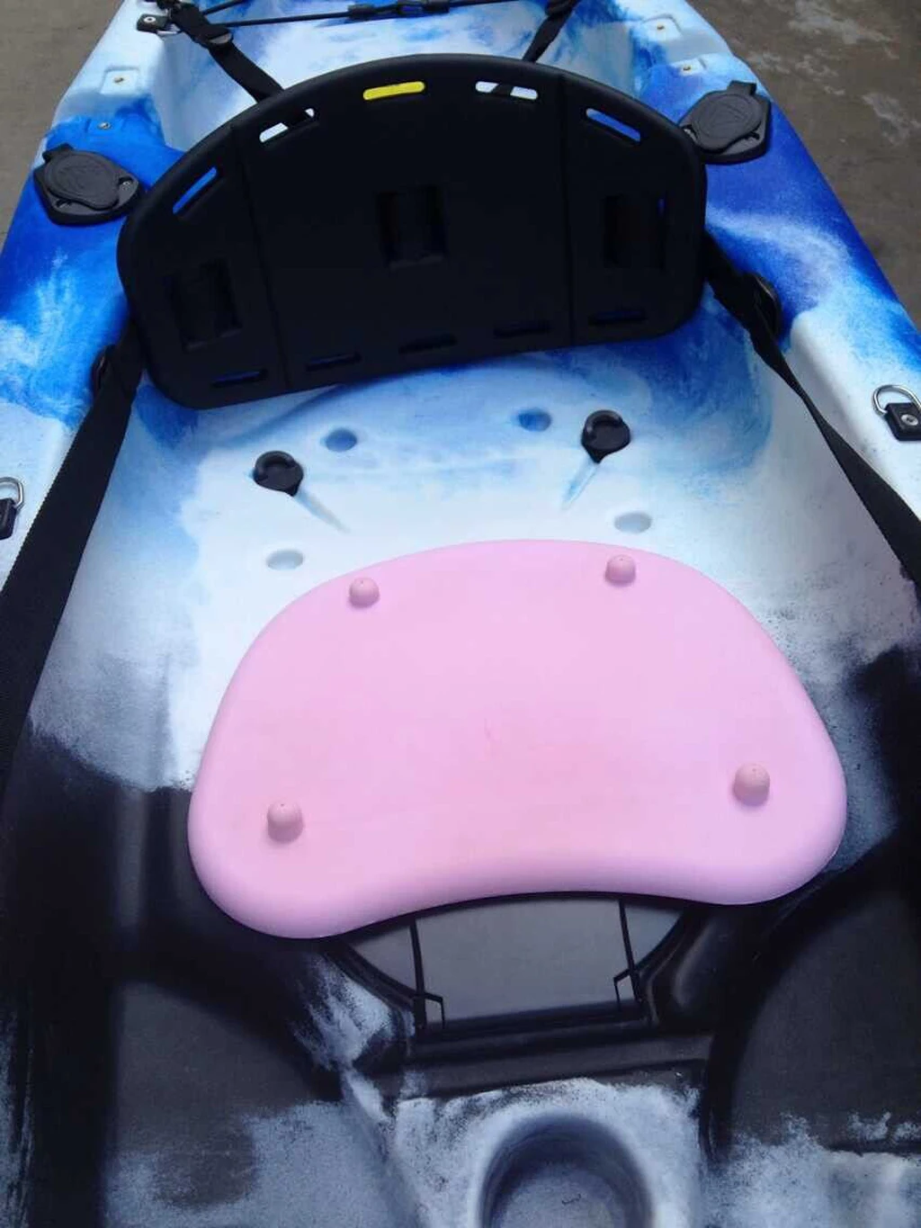 

Black Sit On Top Kayak Back Rest Seat Support Canoe Fishing Boat Accessory
