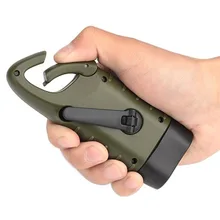 

LED Solar Hand Crank Dynamo Solar Powered Rechargeable LED Camping Emergency Flashlight Torch For Outdoor Camping Mountaineering
