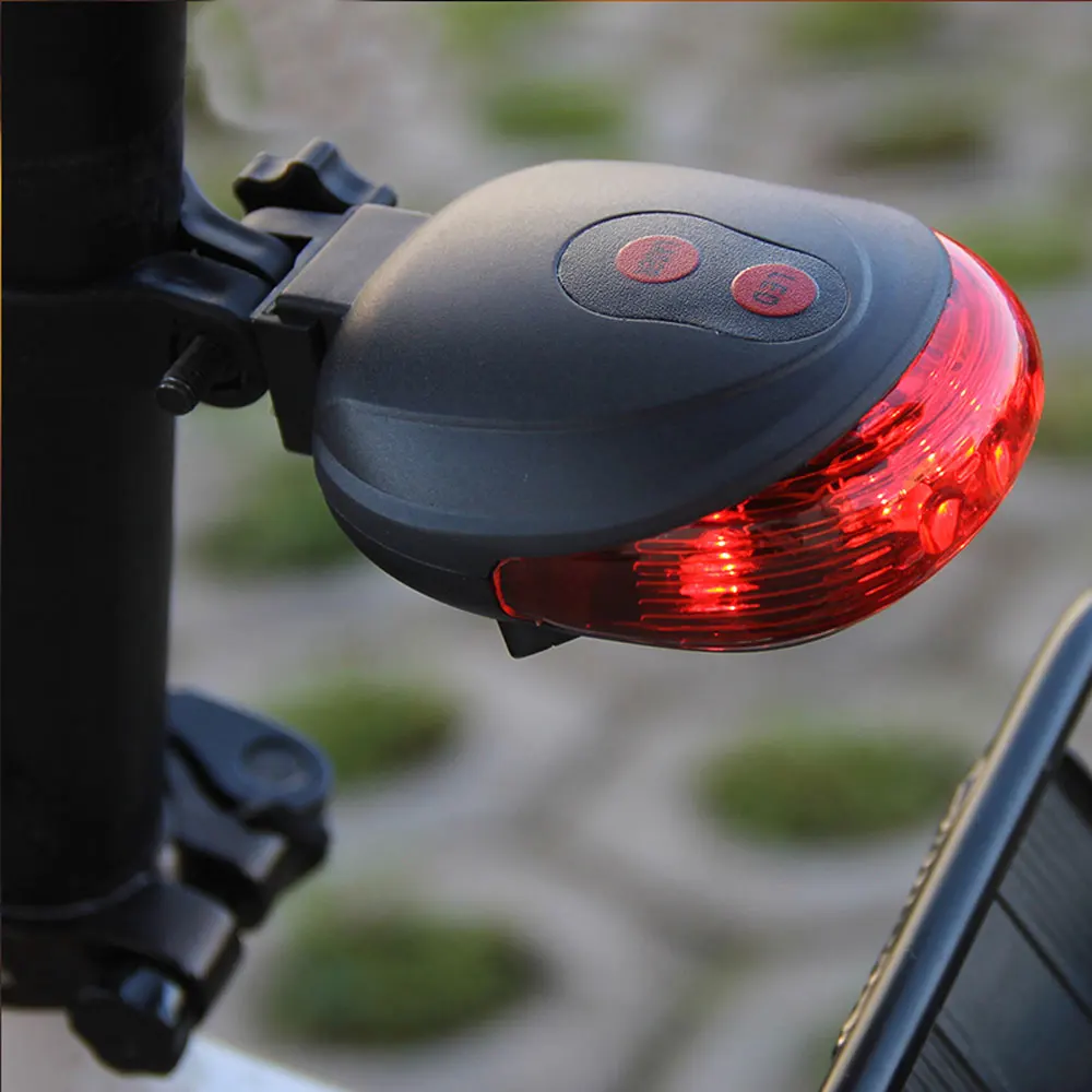 Лидер продаж велосипедный светодиодный фонарь светильник безопасности Предупреждение светильник 5 светодиодный+ 2 лазер ночь горный велосипед задний светильник хвост светильник лампа фара для велосипеда, светильник