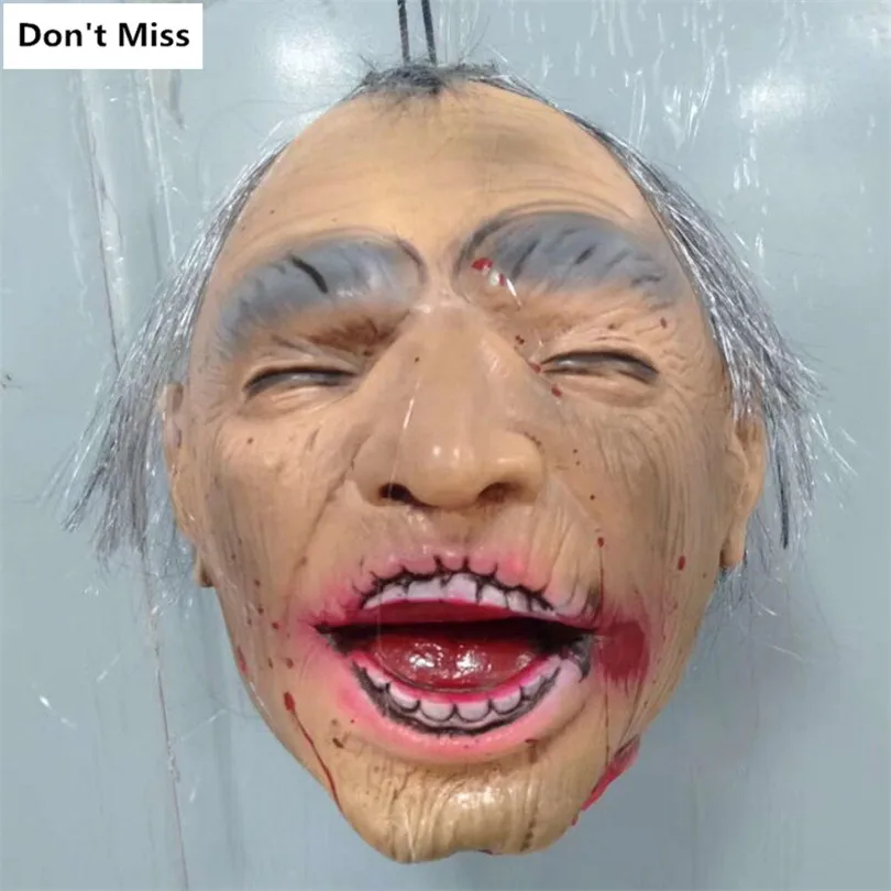 

Festival Supply Halloween Decoration Creepy Zombie Ghost Head Scary Bloody Heads Escape for Haunted House Bar Ktv Terrible Props