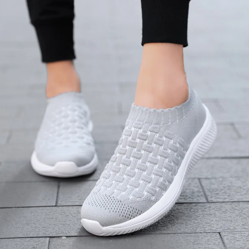 Лидер продаж Новинка женские повседневные кроссовки Tenis Feminino дышащие слипоны Zapato
