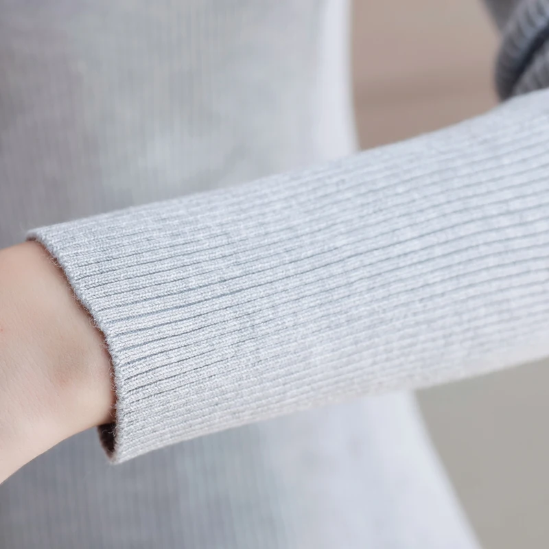 turtleneck sweater women 2016 autumn winter new style pullover lace knitted shirts sexy see through splice tops sweaters Blusas