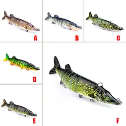 12 см 20 г 9-Segement Иска Искусственный Пайк Lure Muskie Рыболовные Приманки Swimbait Crankbait Жесткие Приманки Рыбалка