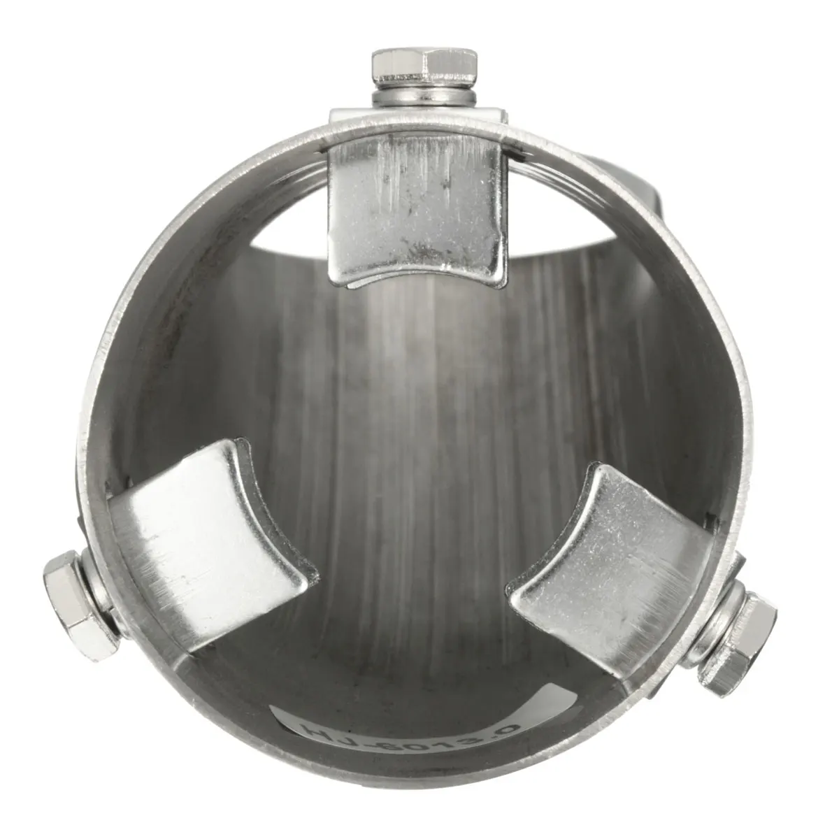 Tubo de Escape Silenciador da Cauda do Carro Sopram para Baixo Universal Chrome Pára-choques Guarnição Aço Inoxidável Polido 60mm 6 Universal 60mm chrome tubo de escape silenciador