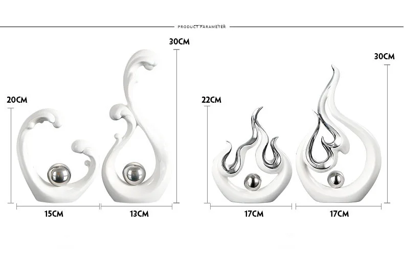 Современный Европейский Серебряный белый керамический любовник орнамент домашнего интерьера украшения ремесла свадебные подарки на день рождени
