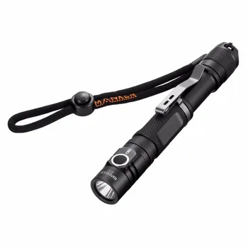 

Manker E12 Best 2 AA Flashlight 650 Lumens CREE XP-L V5 LED Flashlight Pocket EDC Torch Use 2x AA Battery