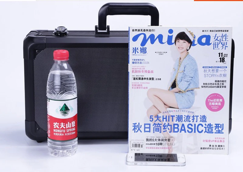Aluminum Tool case suitcase toolbox File box Impact resistant safety case equipment camera case with pre-cut foam lining