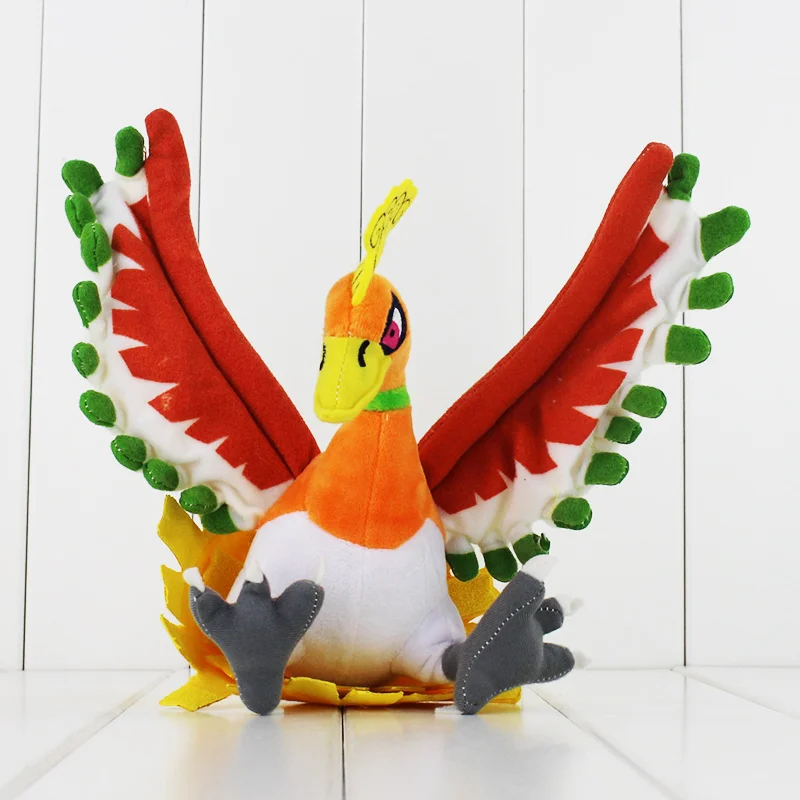 23cm Anime Plush HoOh Stuffed Toy Ho Oh Soft Plush Dolls Cartoon Gift for Kids
