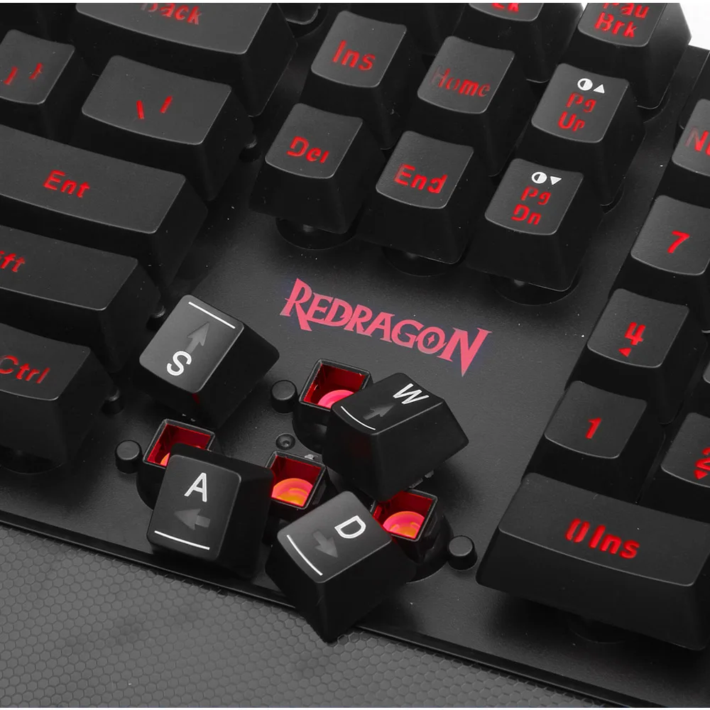 Redragon S102 Gaming Keyboard игры Мышь комбо 110 ключ 7 цветов клавиатура с подсветкой и Мышь Набор игровой Мышь и клавиатура Тихая