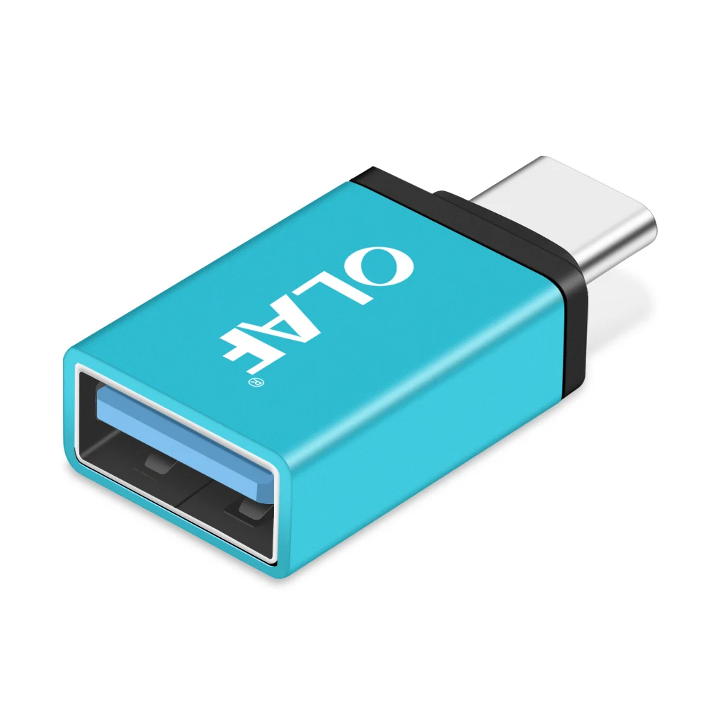 Олаф Тип usb C OTG, переносной, вилка стандарта Тип-C Male к женскому USB3.0 C OTG адаптер конвертер для Xiaomi MacBook Nexus 5X6 P для Google Nokia - Цвет: Blue