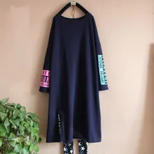 Весна Зима Большие размеры хлопок o-образным вырезом с длинными рукавами флис футболка большой рубашки свободные основные утепленные футболки мешковатые длинная футболка