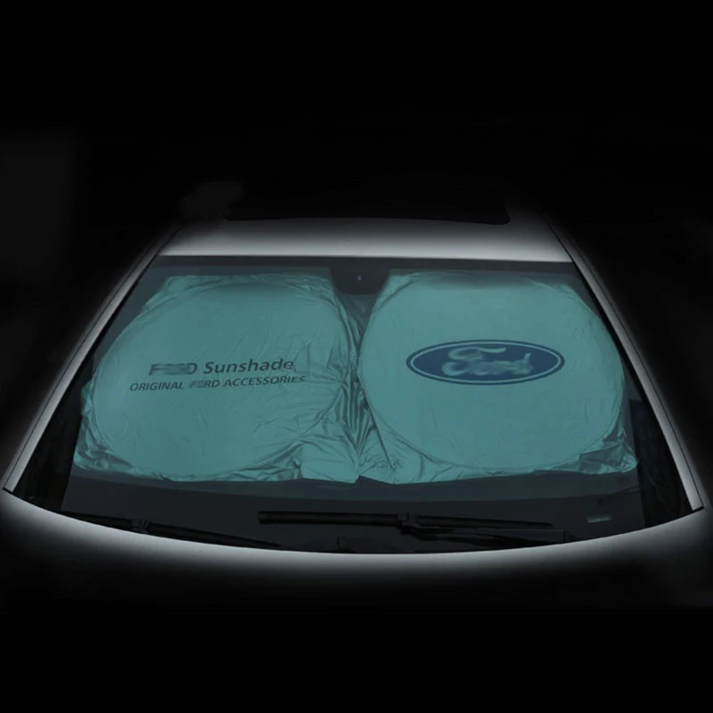 

Car front window sunshade for Ford focus fiesta ranger fusion windshield sun shade foldable anti UV protection cover parasole