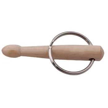 

Children Wood Toys Drumsticks Percussion Key Ring Chain Keyrings Mini Drum Sticks Keychain for Drum Parts Child keyrings pendant