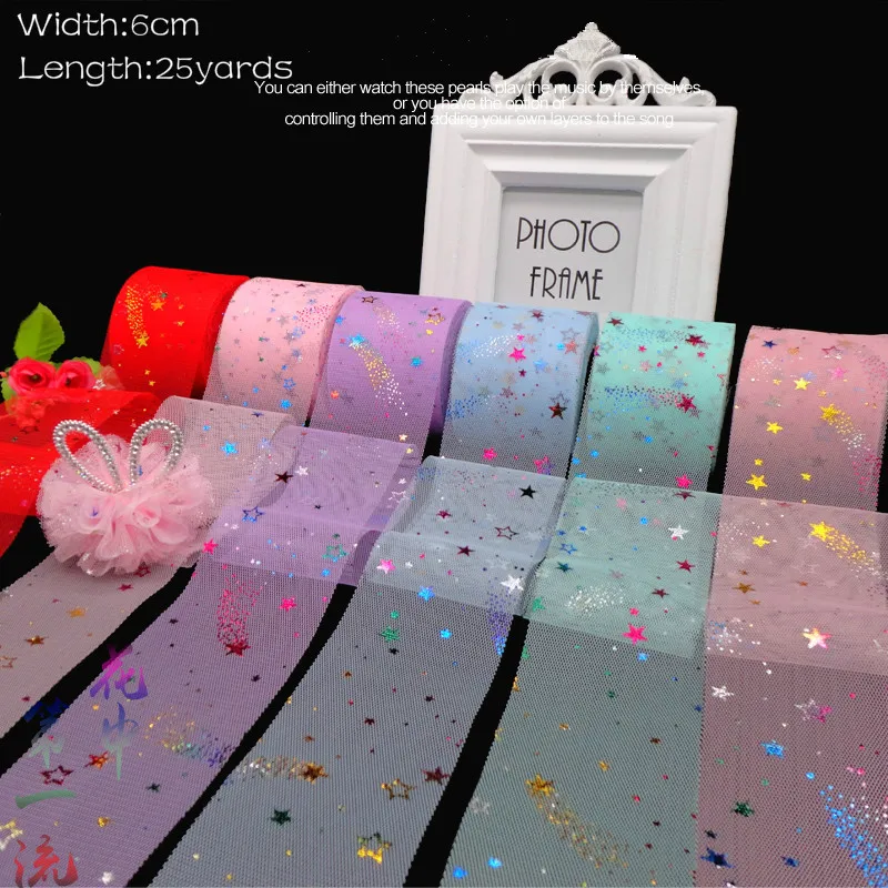 

Tulle Roll 25 Yards DIY Tulle Fabric Rolls Girl's Hair Ornament Tutu Skirt Wedding Birthday Party Table Runner Events Supplies