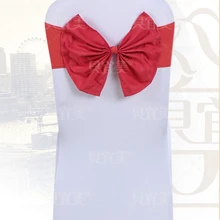 Коралловый цвет стул створки бабочка стиль галстук-бабочка лайкра створки украшение для свадебного банкета стулья спандекс пояс