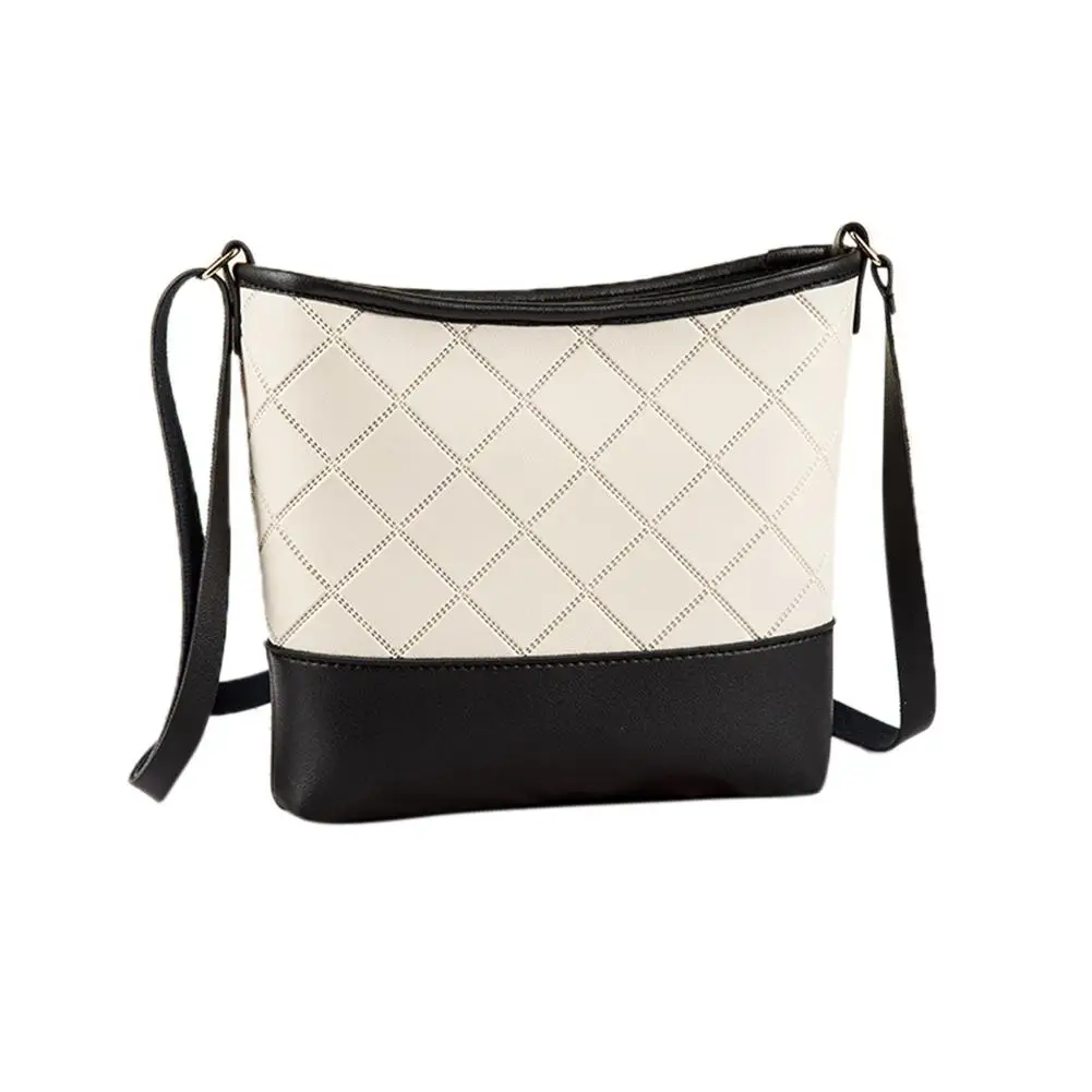 

Yfashion Women Patchwork Lingge Flap Fashion Ladies Shoulder Bag Fashionable Vintage Satchel Crosssbody Bag