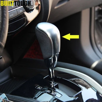 

For Nissan Qashqai j11 2014 2015 2016 AT Chrome Gear Shift Knob Cover Trim Cap Center Console Sticker Overlay Garnish Automatic