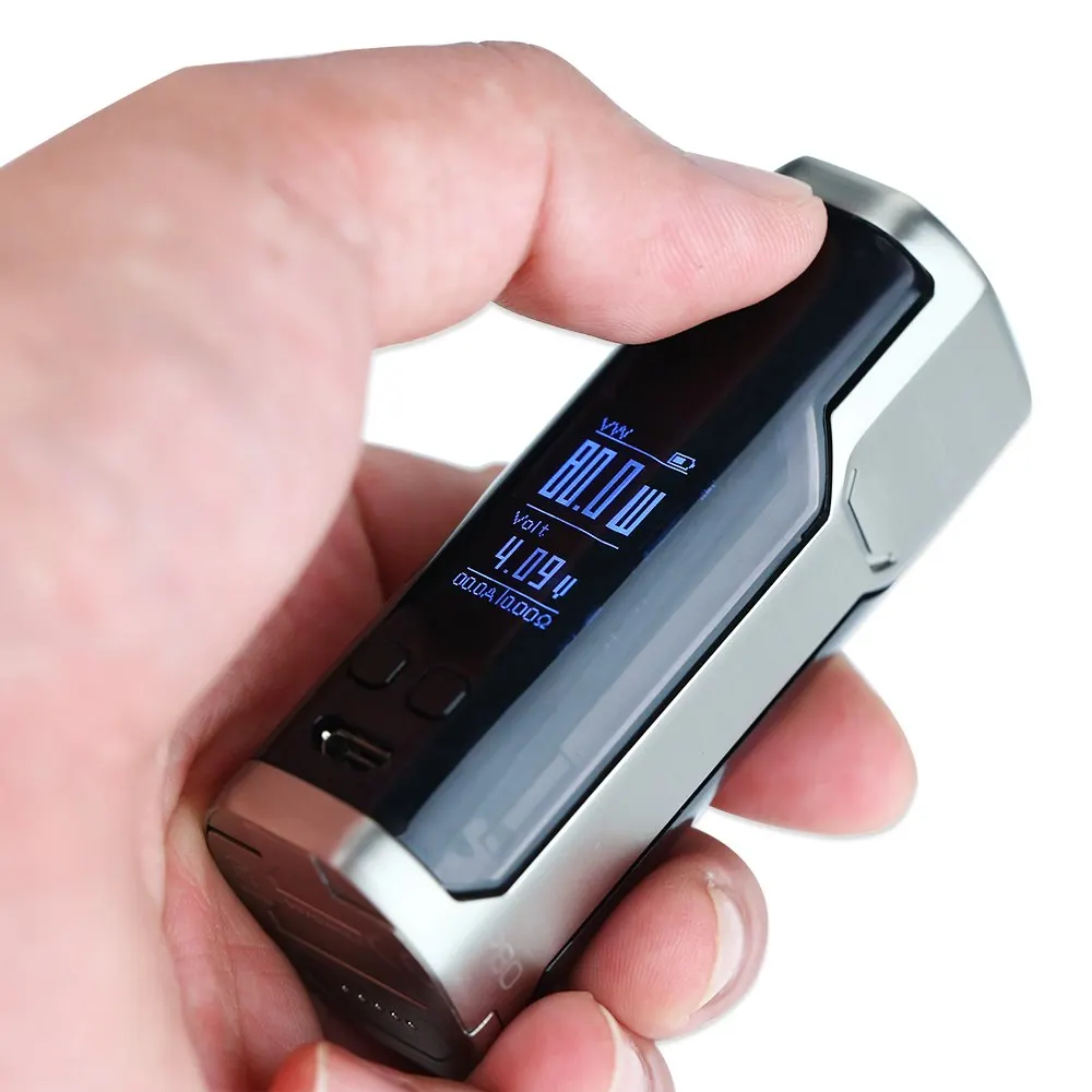  NewestOriginal 80W Wismec Sinuous P80 TC Mod VS SINUOUS V80 Box MOD Fit Amor NSE Atomizer ECig Vape