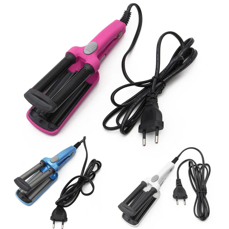 Mini Ceramic Hair Crimper Curler Curling Iron Tong Waving Wand Roller Salonin Curling Irons