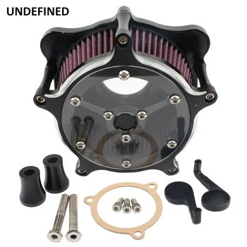 

Motorcycle Air Filter Venturi Cut CNC Air Cleaner System Kit for Harley Touring Trike 2008-2016 Softail Dyna FXDLS 2016-2017