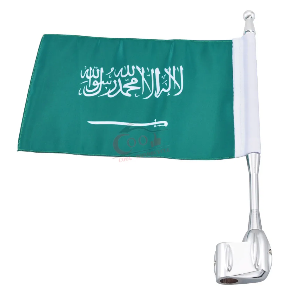Священный арабский флаг хромированный Столб Декоративный Флаг мачта комплект багажная Стойка подходит для Honda Goldwing GL1800 GL1500 GL1200 новое поступление