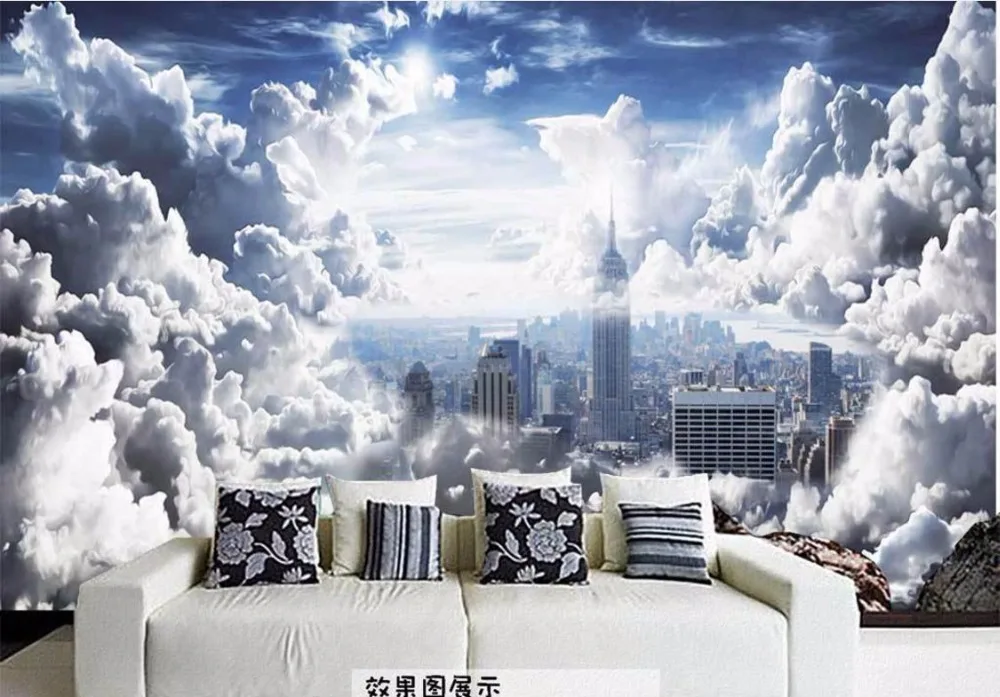 Hd Aesthetic Sky White Clouds Wall Papers Home Decor 3d Wallpaper