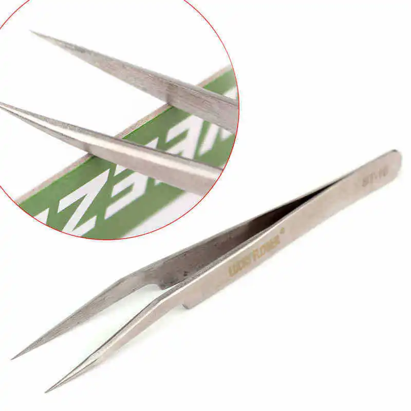 

4pcs New Straight & Curve Tweezers Long Eyelash Extension Tool Set Stainless Steel Tweezers Eyebrow Tweezer