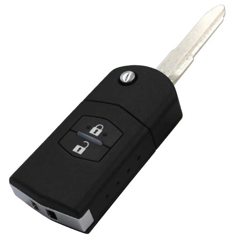 Keyecu 2 кнопки складной раскладной дистанционный ключ 433 МГц с чипом 4D63 80 бит