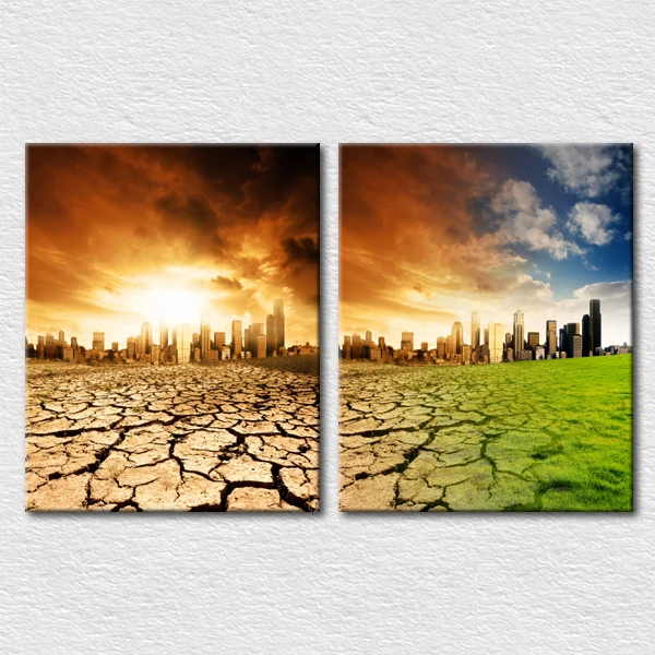 Canvas Print Designs art pictures of Environmental degradation of Earth