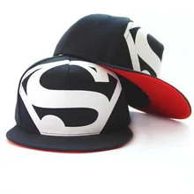 Hot! New Arrive Fashion Hip Hop Superman Snapback Caps Hats For Men Women Summer Casual Outdoor Baseball Cap Hat Free Shipping