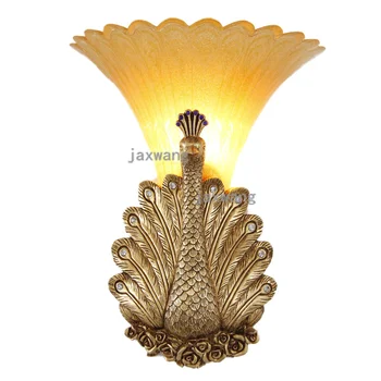 

Nordic Peacock LED Wall Lamp Living Room Bedroom Lighting Decorative Wall Lights Hotel Lobby Wall Lamps Fixtures Luminaire Avize