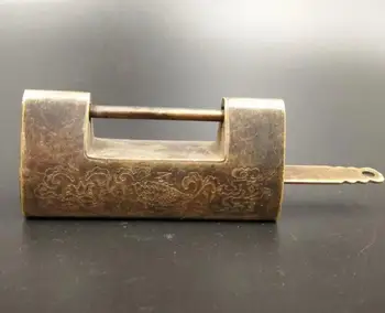 

China ancient pure brass Old style lock