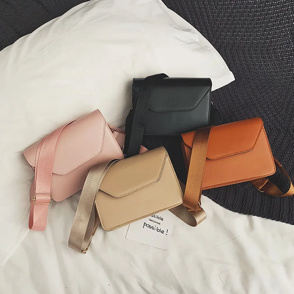 

Women Bag Fashion Retro Port Wind Versatile Crossbody Wide Shoulder Strap taschen women bolsa masculina sac femme torebka damska