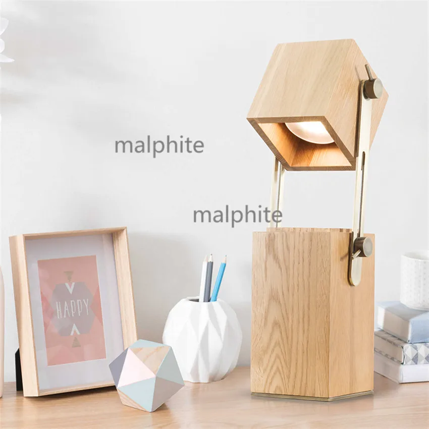 

Warm Modern LED Lighting Bedroom Bedside Simple Home Decor Table Lamp Office Creative Table Lights Coffee Shop Novelty Desk Lamp